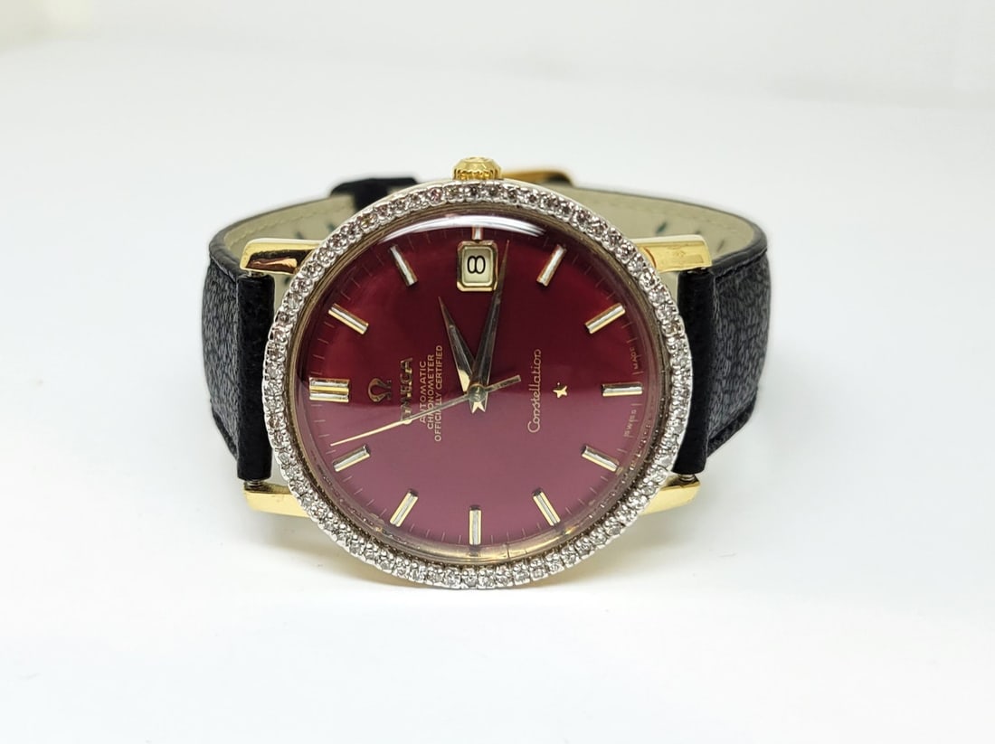 Vintage 18k OMEGA CONSTELLATION Automatic Watch Cal 561 with Diamonds* EXLNT - 2