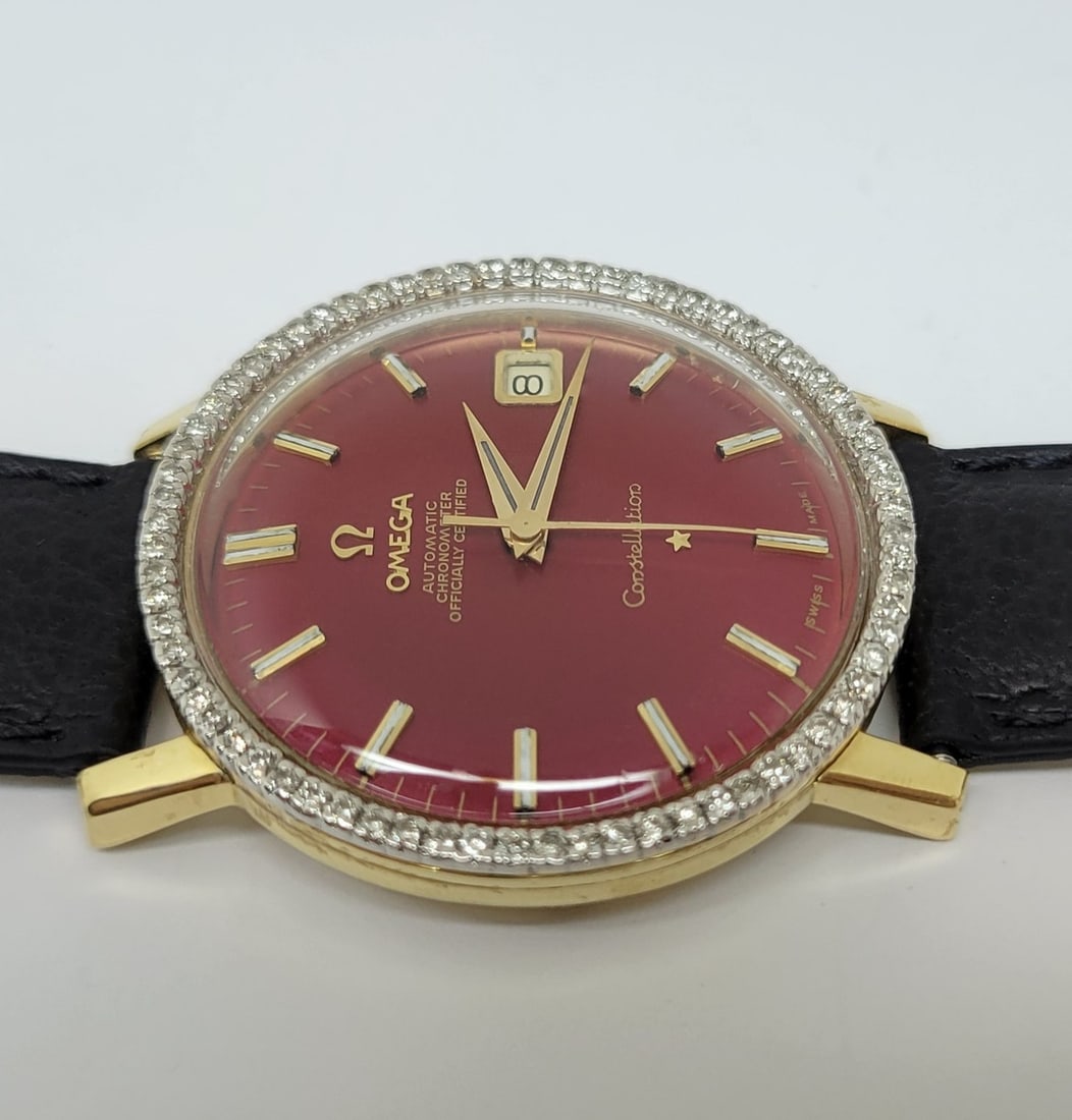 Vintage 18k OMEGA CONSTELLATION Automatic Watch Cal 561 with Diamonds* EXLNT - 7