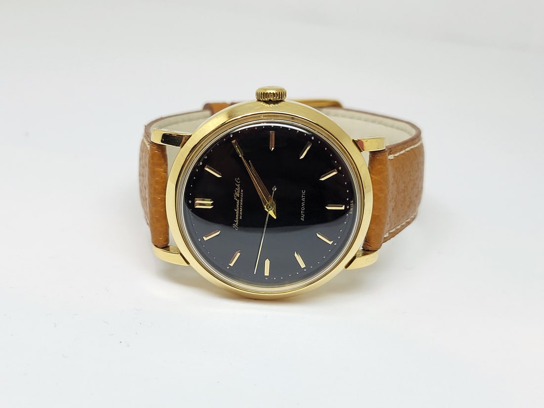 Vintage 18k Yellow Gold IWC SHAFFHAUSEN Automatic Watch 1950s Cal C.85* EXLNT - 2