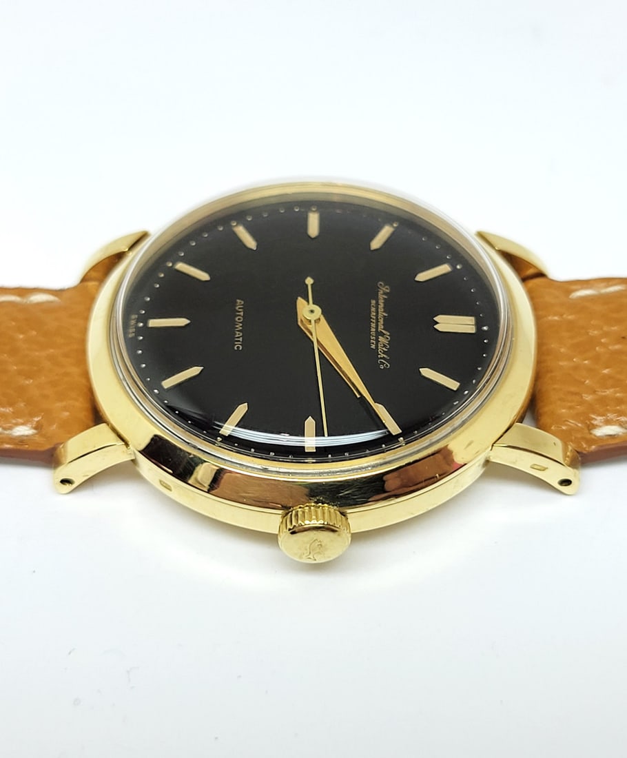 Vintage 18k Yellow Gold IWC SHAFFHAUSEN Automatic Watch 1950s Cal C.85* EXLNT - 6