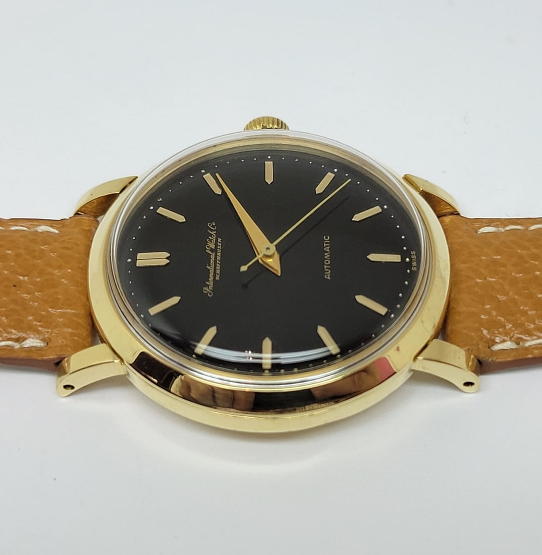 Vintage 18k Yellow Gold IWC SHAFFHAUSEN Automatic Watch 1950s Cal C.85* EXLNT - 7