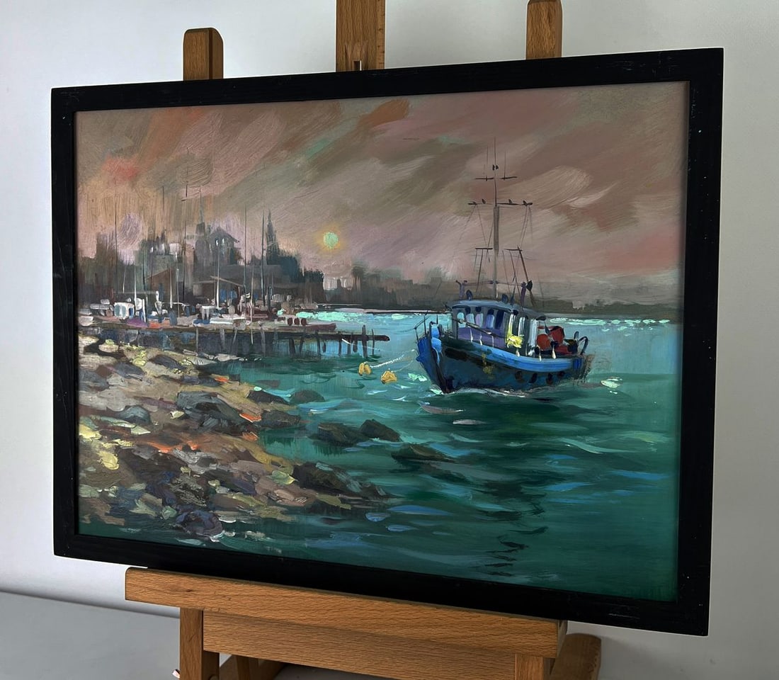 Oil painting Sunset over Venice Yuriy Suprunchuk - 2