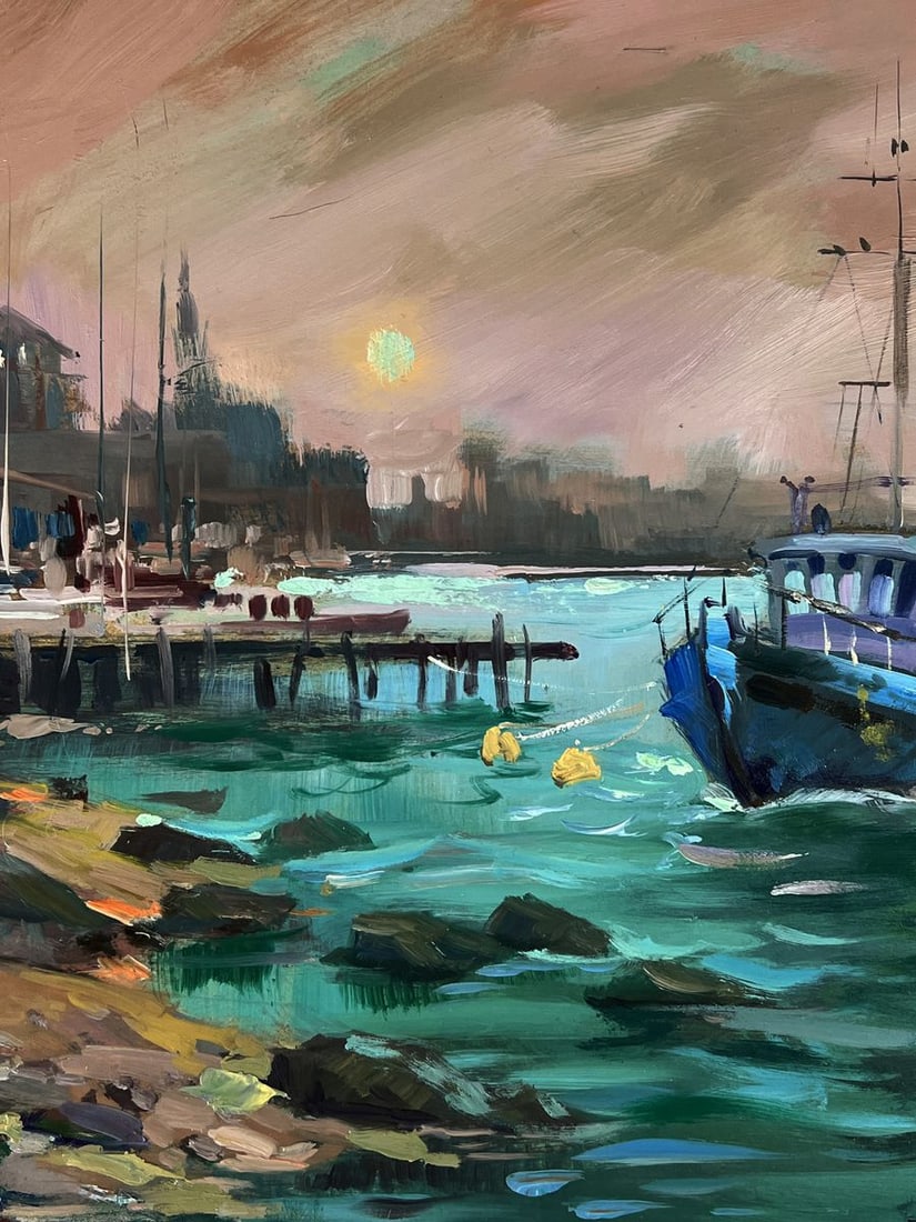 Oil painting Sunset over Venice Yuriy Suprunchuk - 7