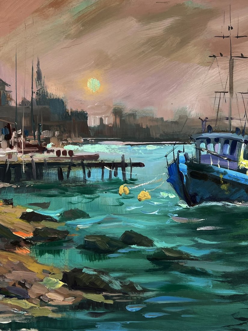 Oil painting Sunset over Venice Yuriy Suprunchuk - 8