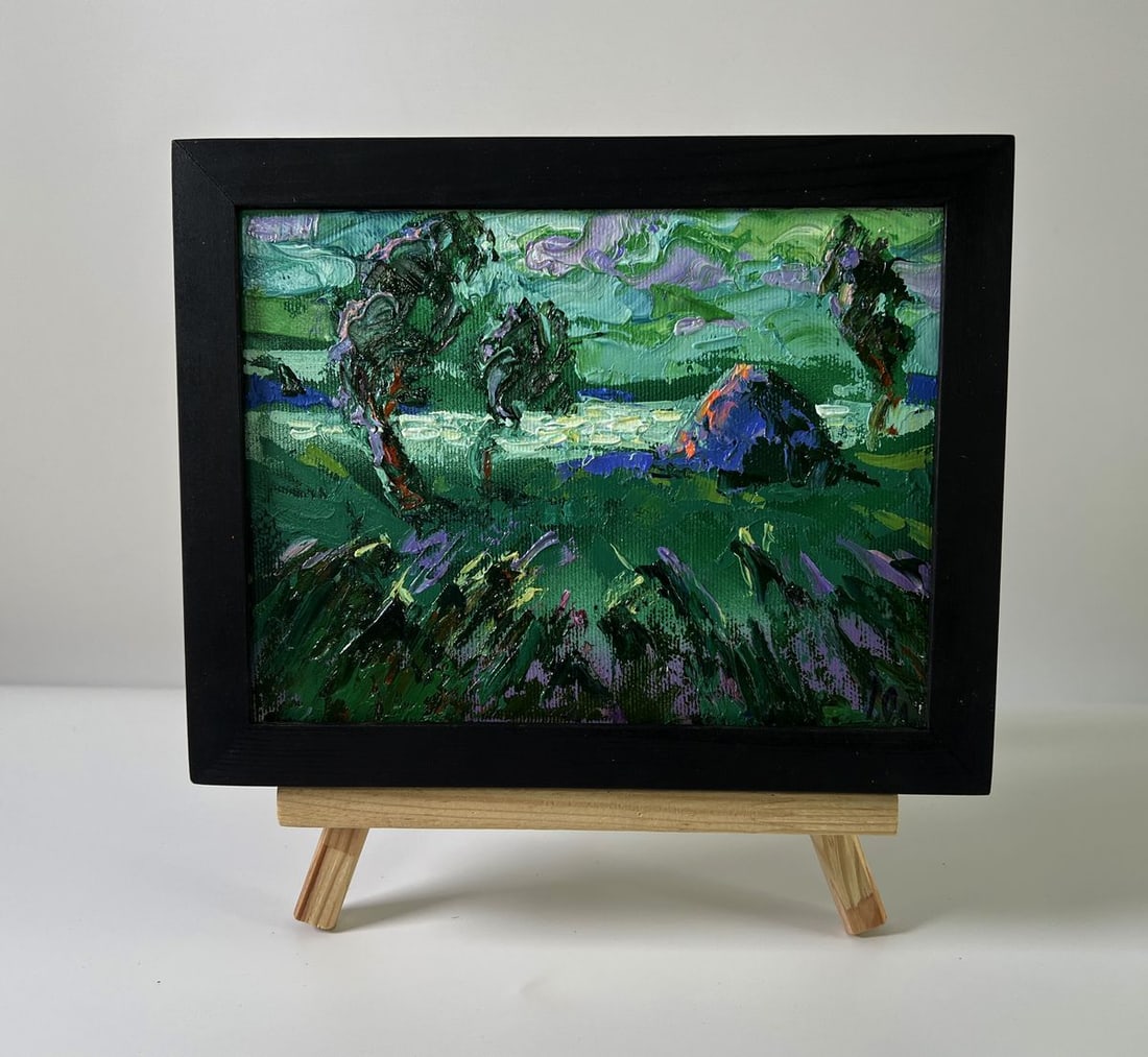 Oil painting There is a cold breeze in the field Oleksiy Ivanyuk: Title: Oil painting There is a cold breeze in the field Oleksiy Ivanyuk Description: NoAAA5790The Oil painting Canvas titled "There is a cold breeze in the field" captures the raw and untamed energy