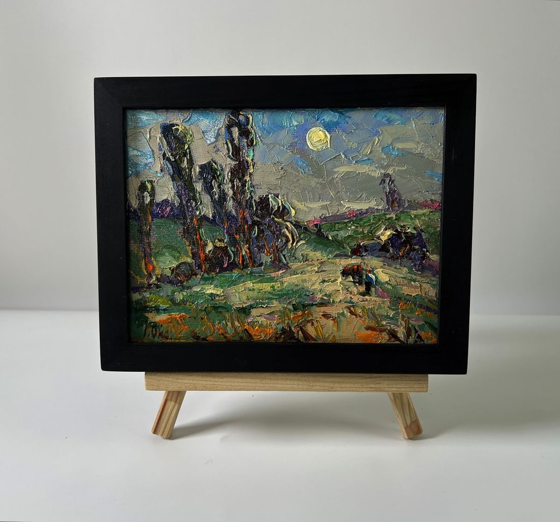 Oil painting Moonlight night Oksana Ivanyuk (1 of 8)