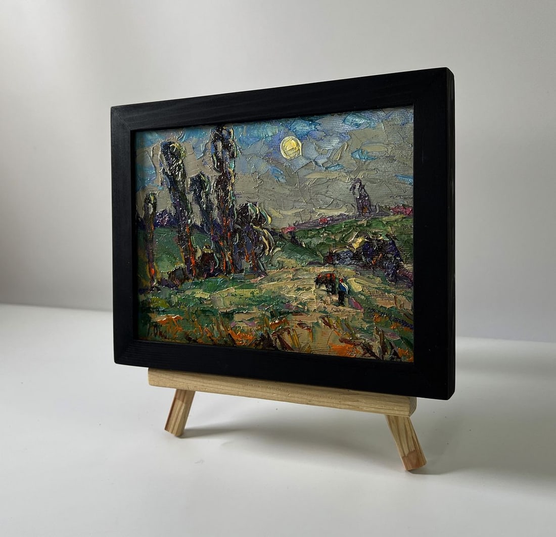 Oil painting Moonlight night Oksana Ivanyuk - 2