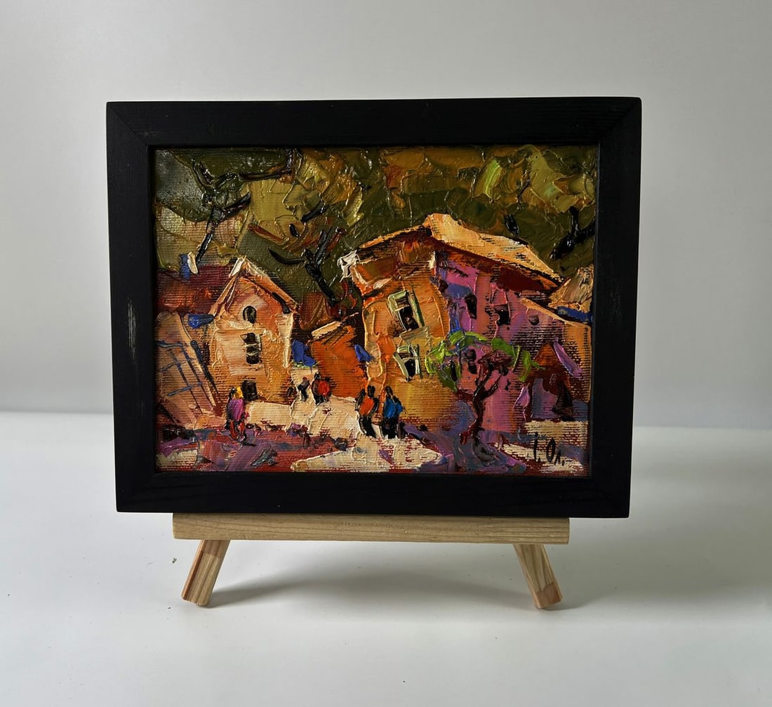 Oil painting Evening of a city street Oleksiy Ivanyuk (1 of 8)