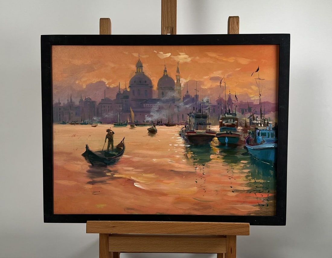 Oil painting The atmosphere of the Venetian city Yuriy Suprunchuk: Title: Oil painting The atmosphere of the Venetian city Yuriy Suprunchuk Description: NoAAA4254The painting "The Atmosphere of the Venetian City" immerses the viewer in the breathtaking beauty and ric