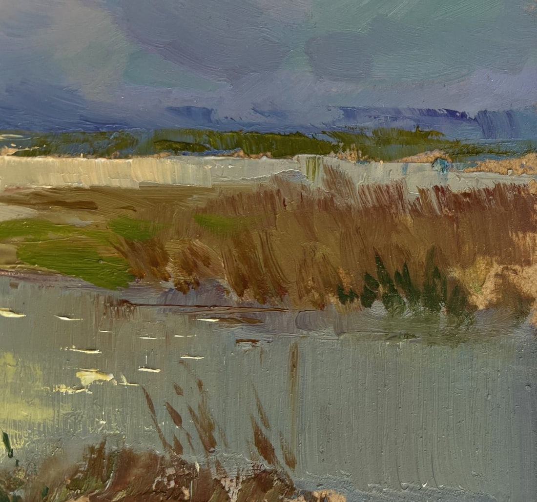 Oil painting The sun says goodbye to the horizon Yuriy Suprunchuk - 4