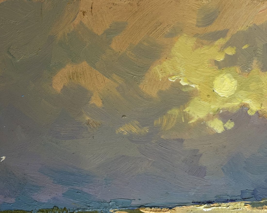 Oil painting The sun says goodbye to the horizon Yuriy Suprunchuk - 6