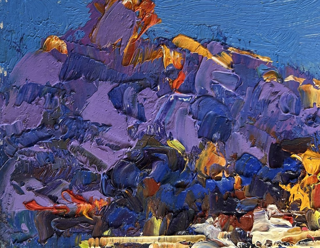 Oil painting Morning summer moon Alex Kalenyuk - 5