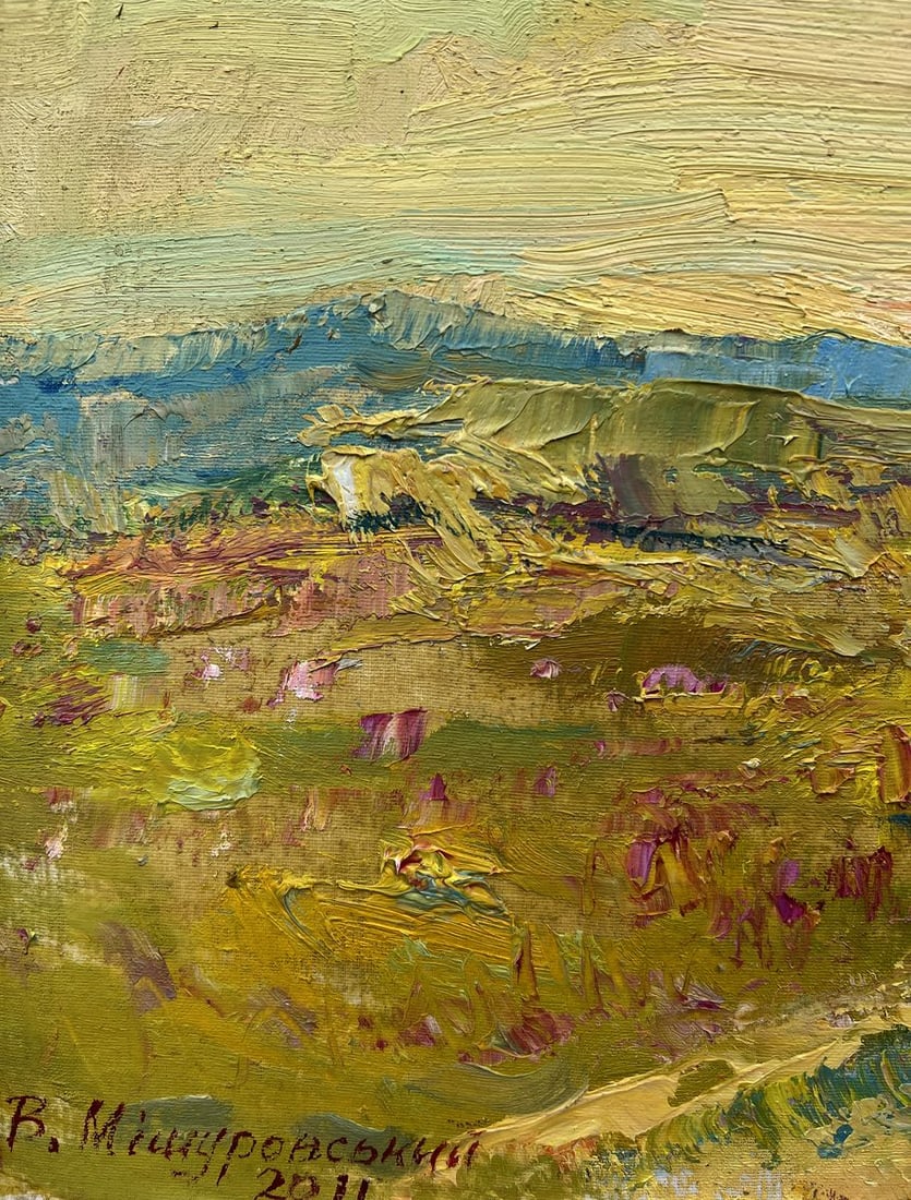 Oil painting The evening came V. Mishurovsky - 2