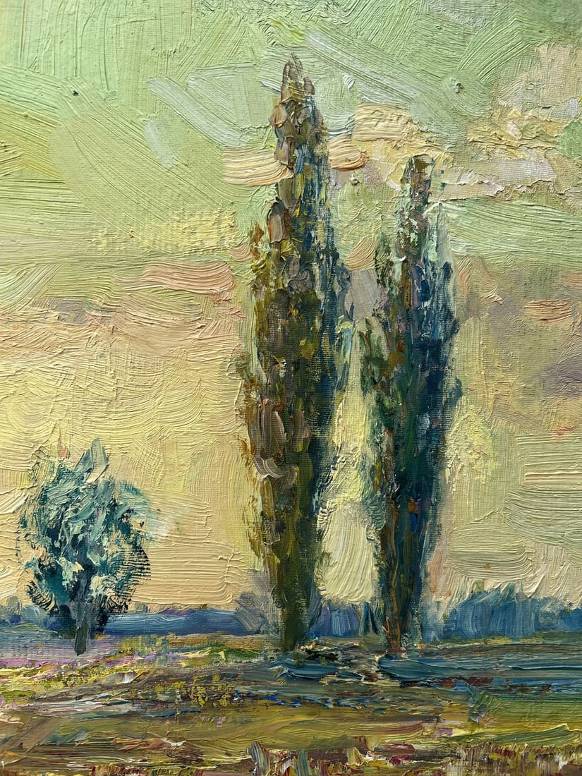 Oil painting The evening came V. Mishurovsky - 7