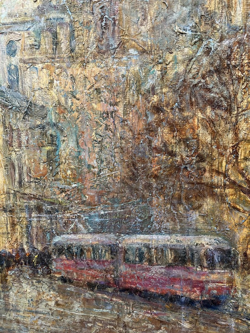 Oil painting The old Town V. Mishurovsky - 11