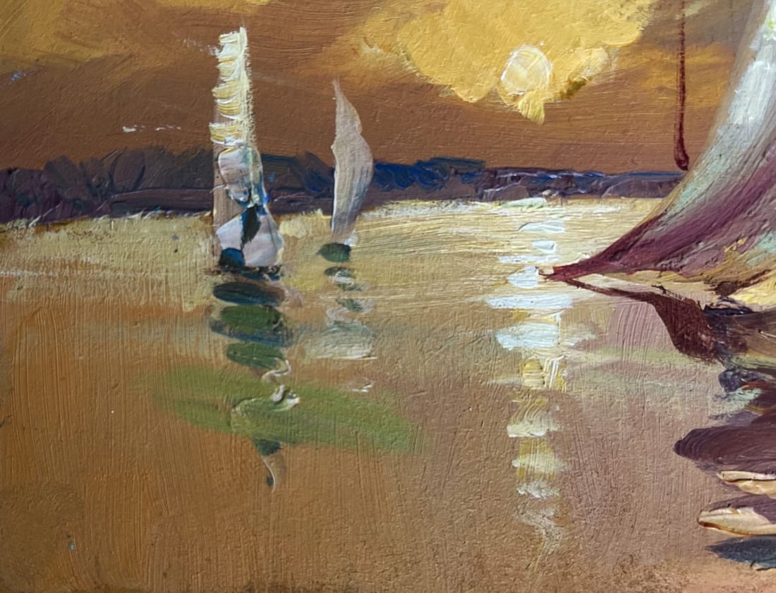 Oil painting In the evening at sea Yuriy Suprunchuk - 7