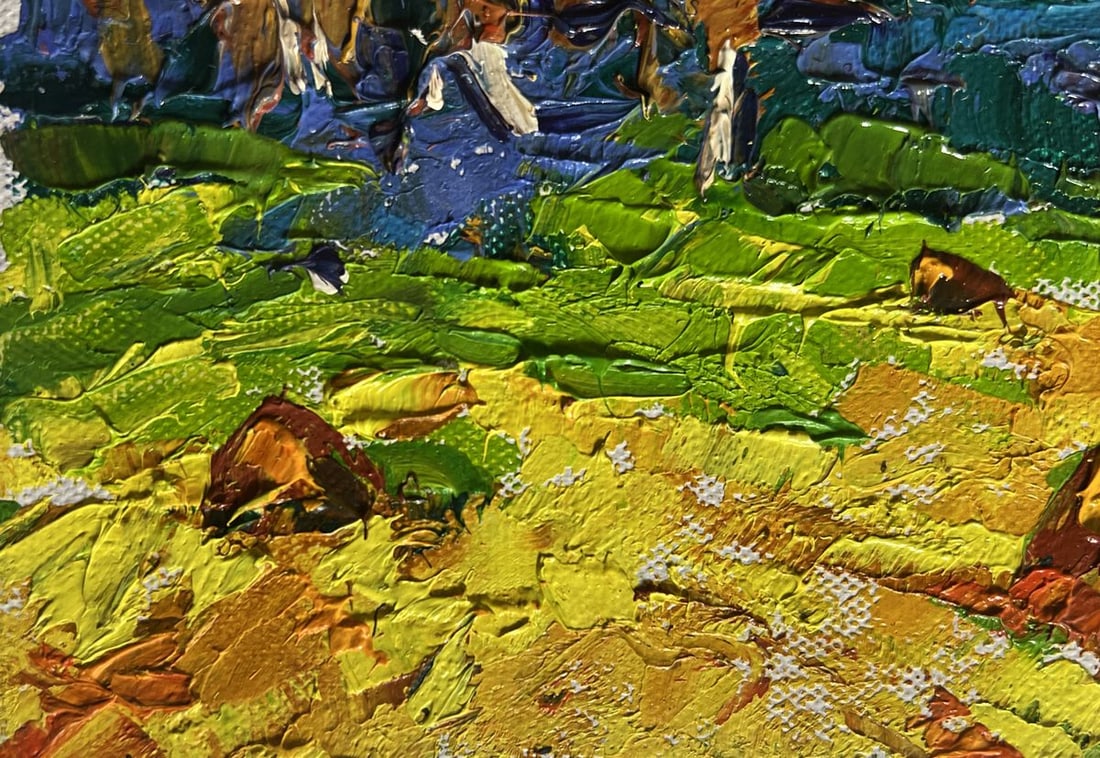 Oil painting Autumn night rain Alex Kalenyuk - 6