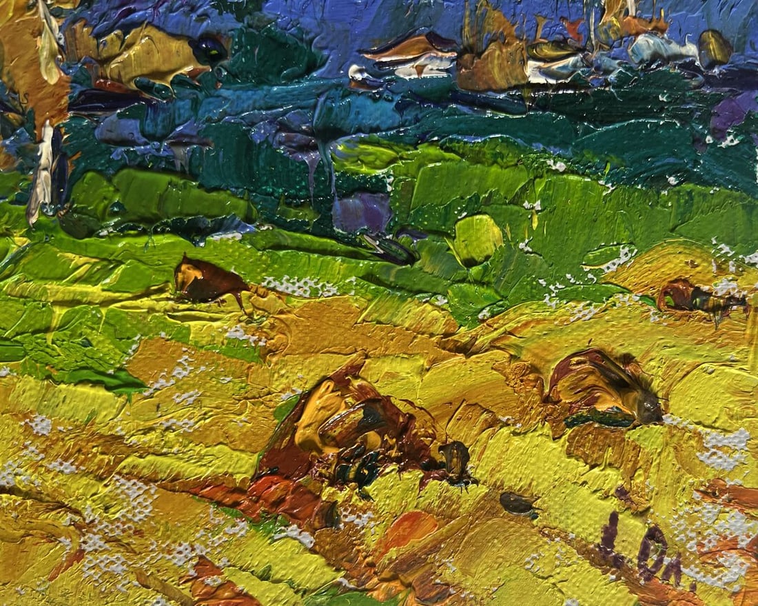 Oil painting Autumn night rain Alex Kalenyuk - 9