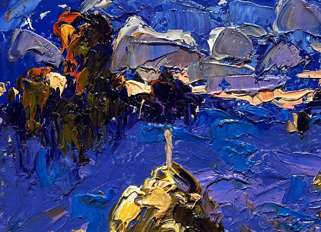 Oil painting The last rays of the sun Alex Kalenyuk - 7