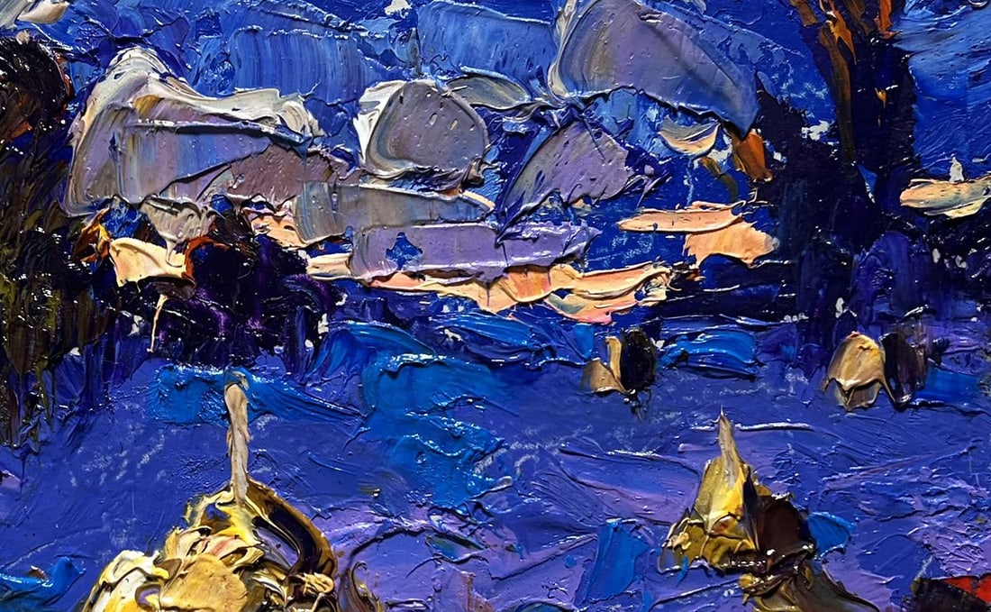 Oil painting The last rays of the sun Alex Kalenyuk - 8