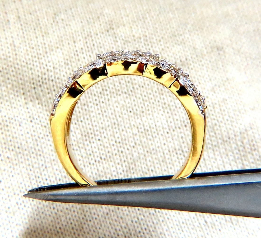 1.30ct Natural Diamonds Filigree Curling Ring 14kt Gold** - 4