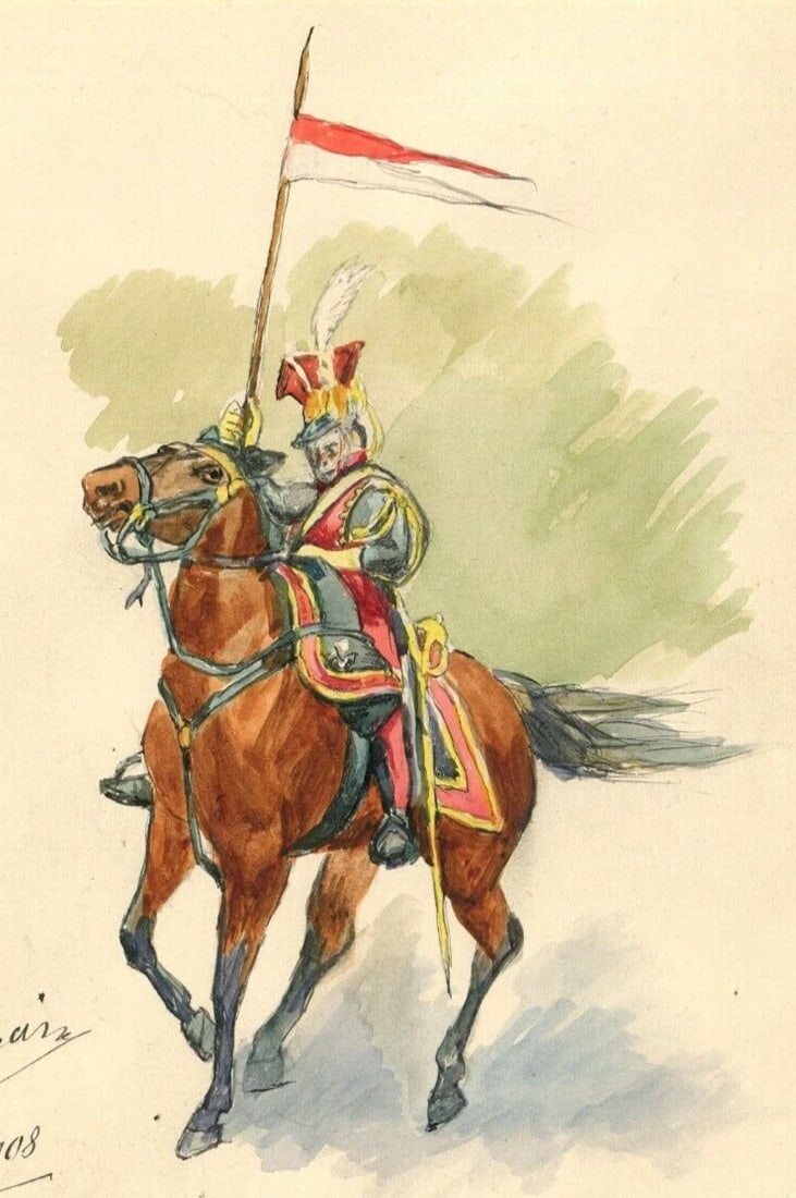 Vintage Original Drawing Illustration Knight Horse, Man signed: Title: Vintage Original Drawing Illustration Knight Horse, Man signedDescription: Watercolor on paper 20,5 x 14 cm Signed marie garin 1908 folds Reserve: $50.00 Shipping:Domestic: Flat-rate of