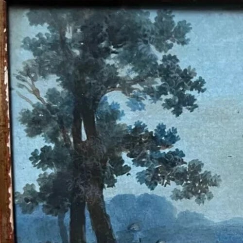 Antique Drawing Original People, Horse, Landscape, Architecture - 5