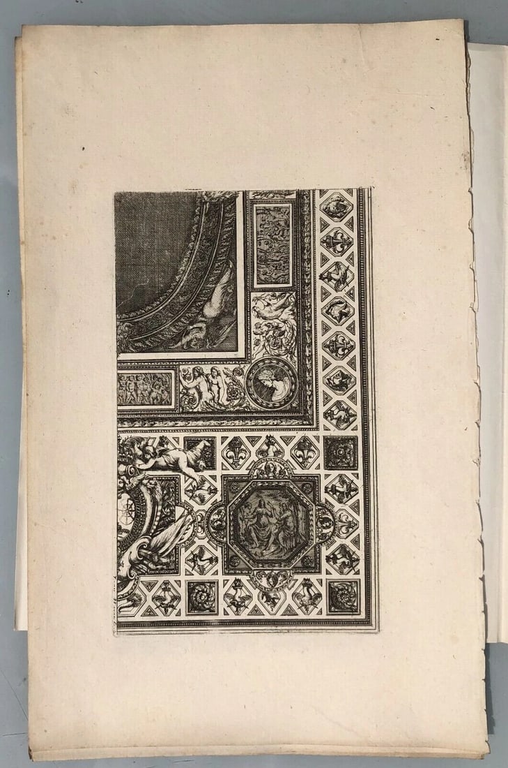 Antique Original Etching Jean MAROT Mariette Ceilings x12 Etchings - 10