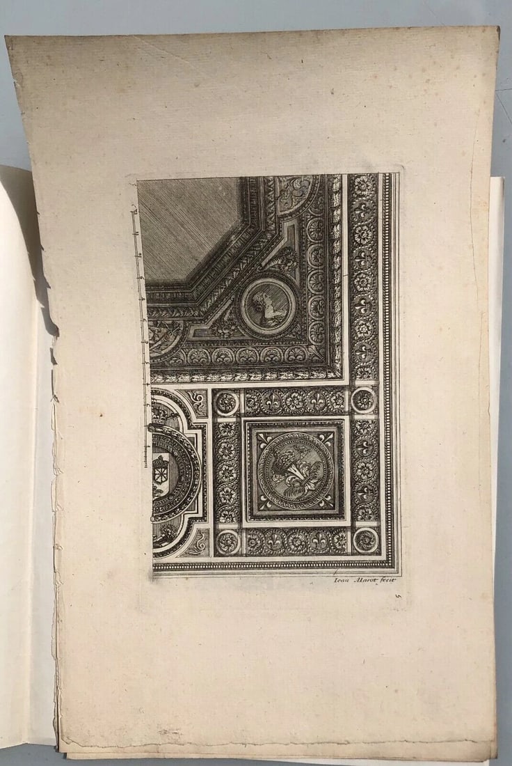 Antique Original Etching Jean MAROT Mariette Ceilings x12 Etchings - 6
