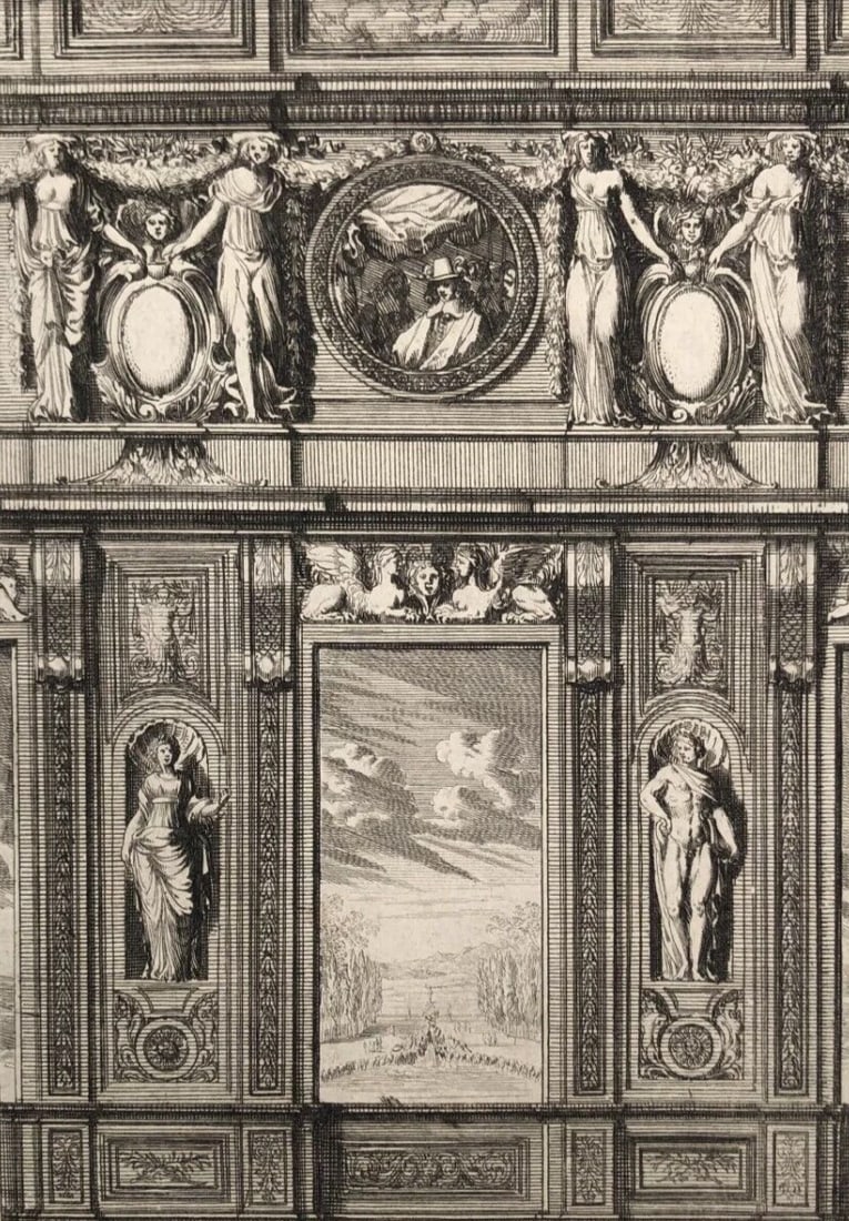 Etching by Antoine TROUVAIN (1656-1708) Architecture, Monuments, Sculptures: Title: Etching by Antoine TROUVAIN (1656-1708) Architecture, Monuments, SculpturesDescription: Engraving on paper 29 x 22 cm / stains, folds Reserve: $80.00 Shipping:Domestic: Flat-rate of