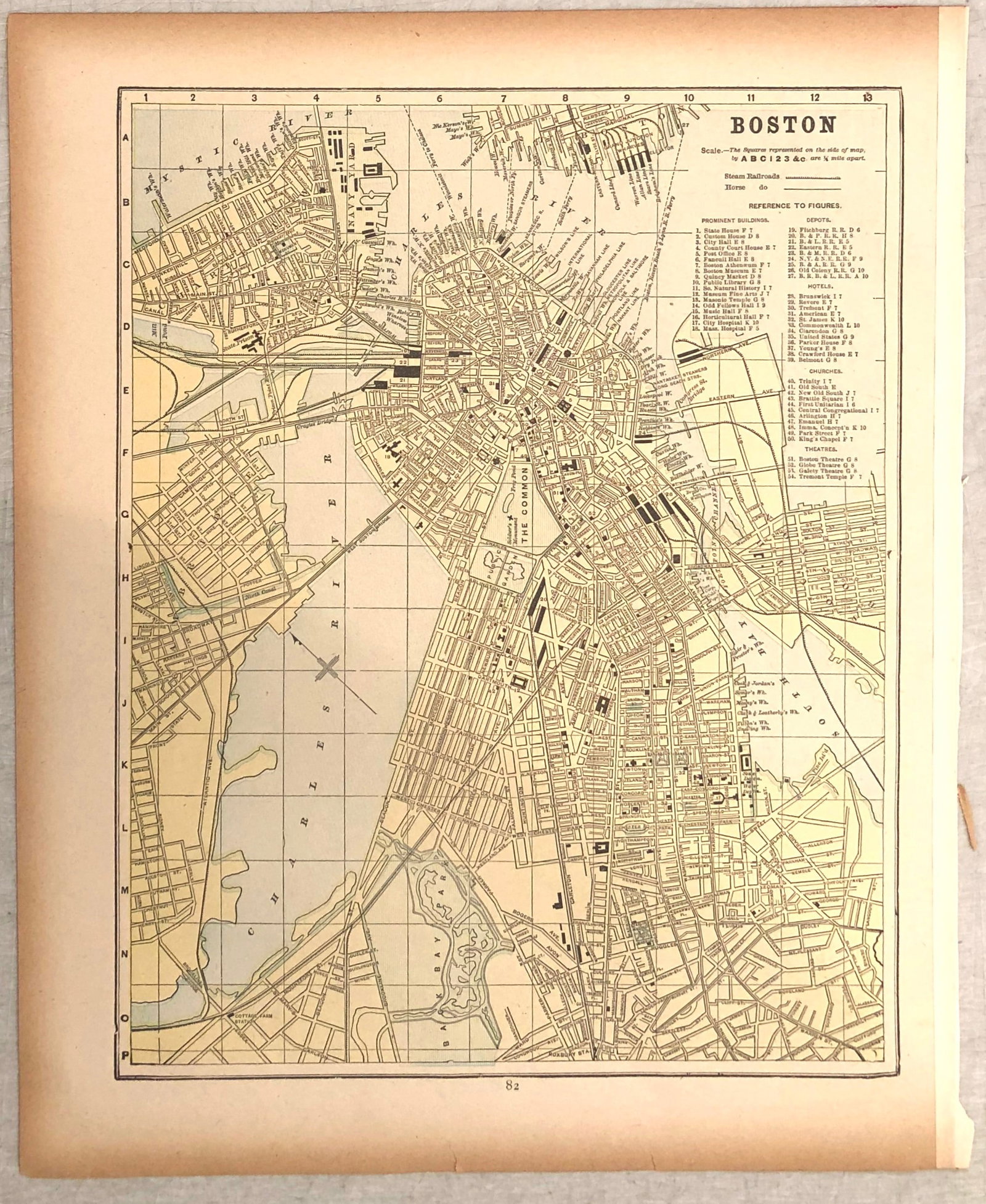 1893 Cram Map of Boston -- Boston (1 of 1)