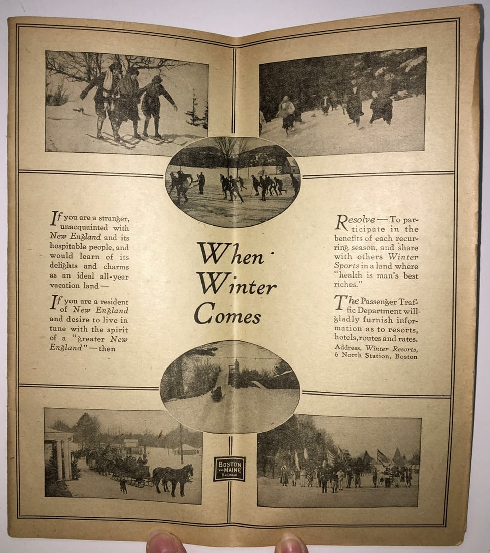Boston and Maine Railroad. Enjoy New England the All-Year Vacation Land... [Time Tables] (Form 1) - 2