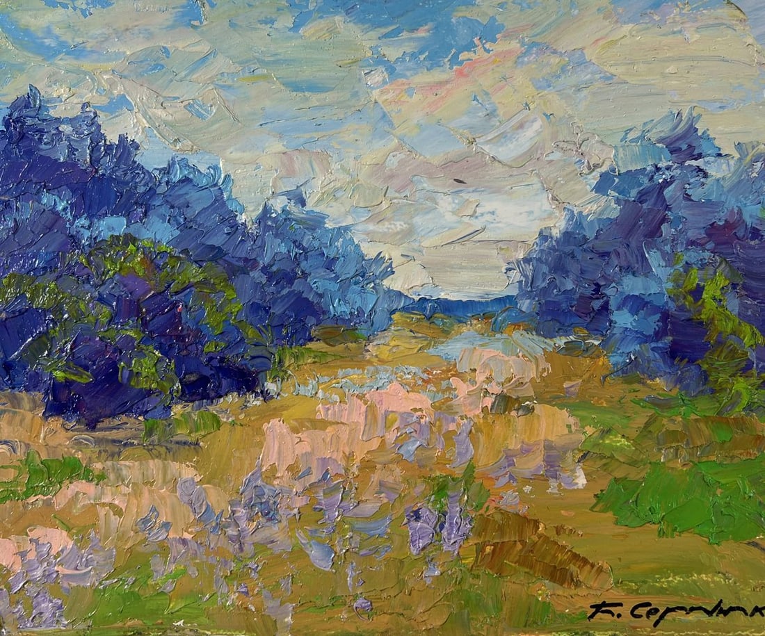 Oil painting Flowering meadow Boris Serdyuk - 3