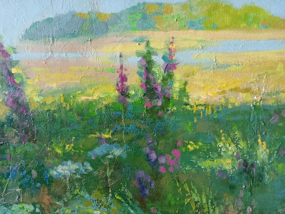 Oil painting Summer meadow Anatoly Borisovich Tarabanov - 6