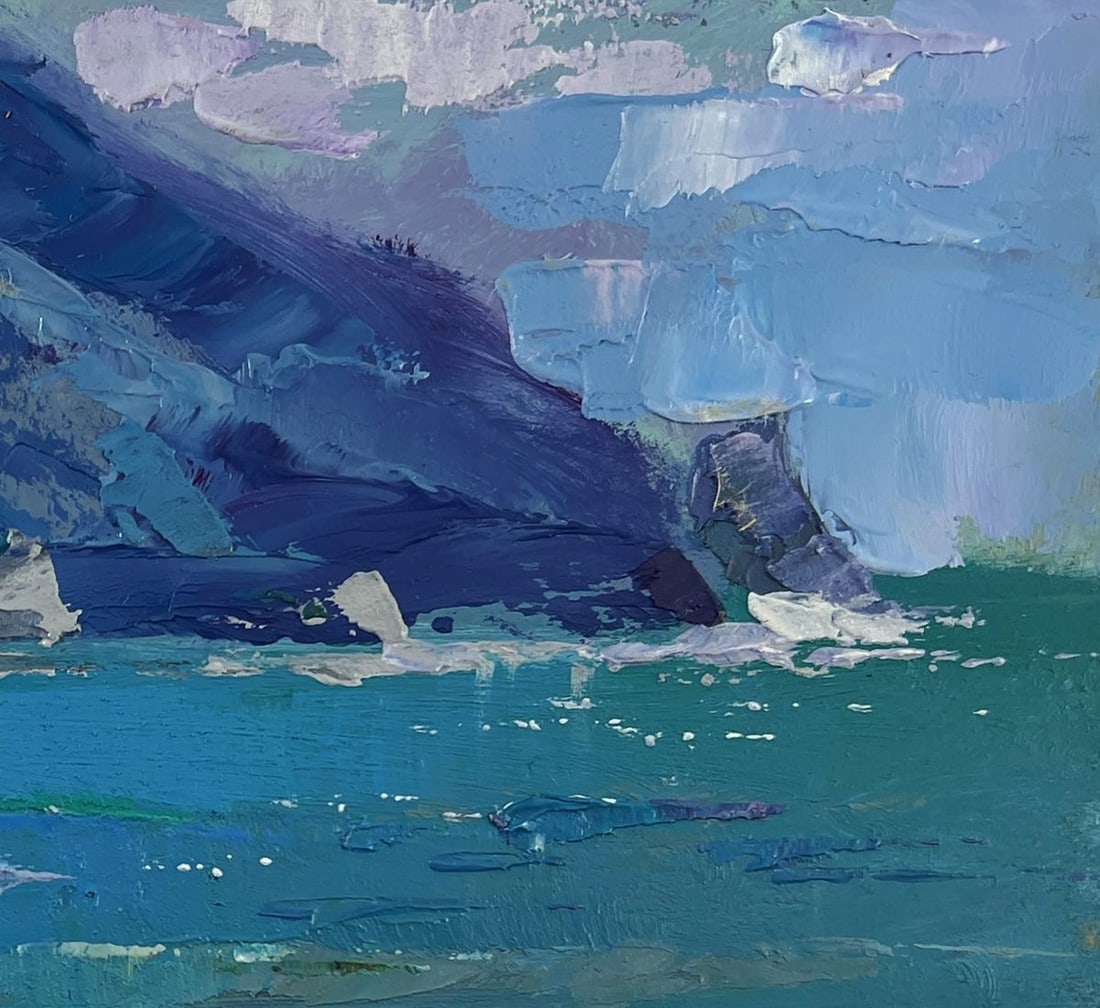 Oil painting The fusion of sea and mountains Yuriy Suprunchuk - 7