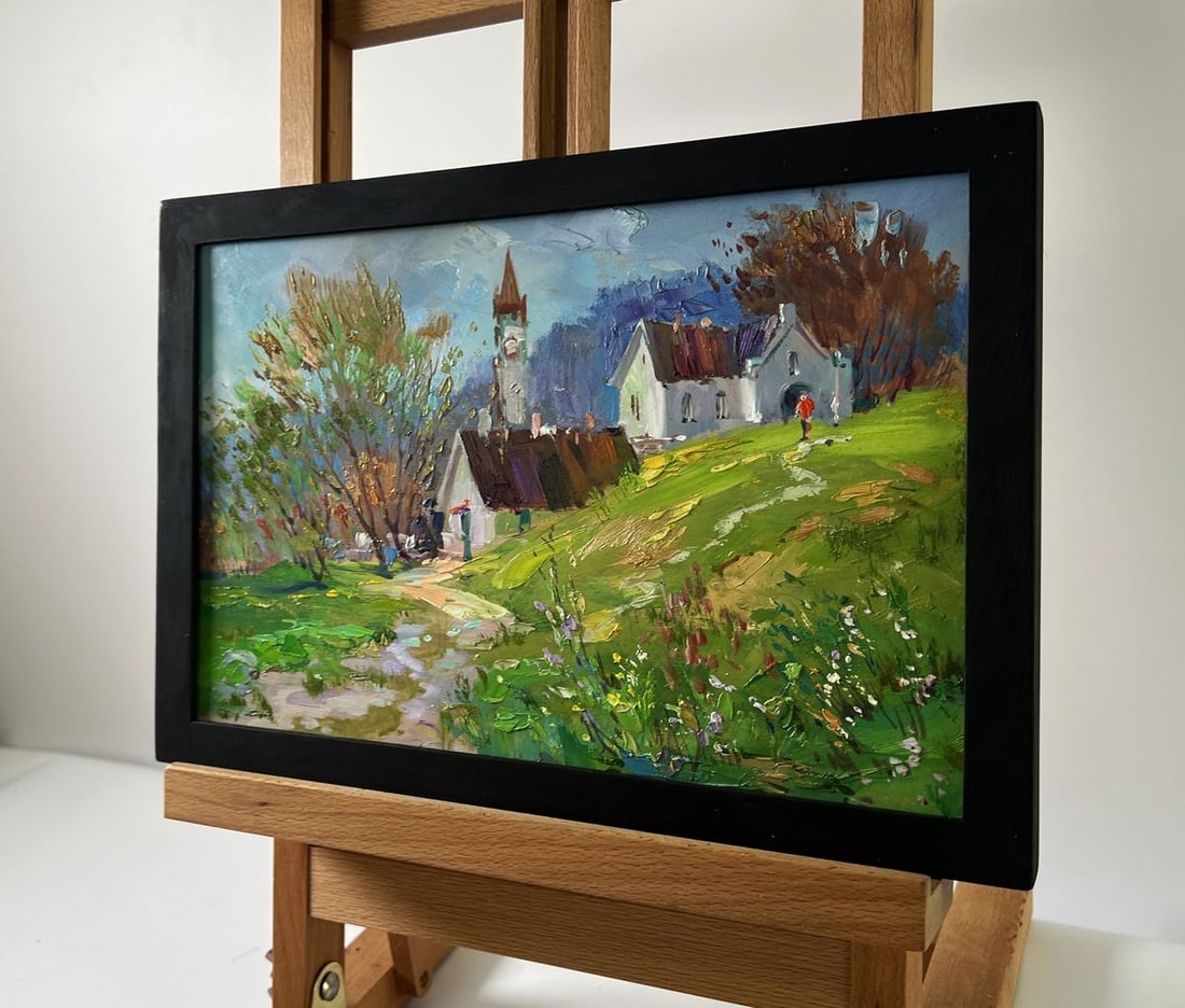 Oil painting House in the mountains Yuriy Suprunchuk - 2