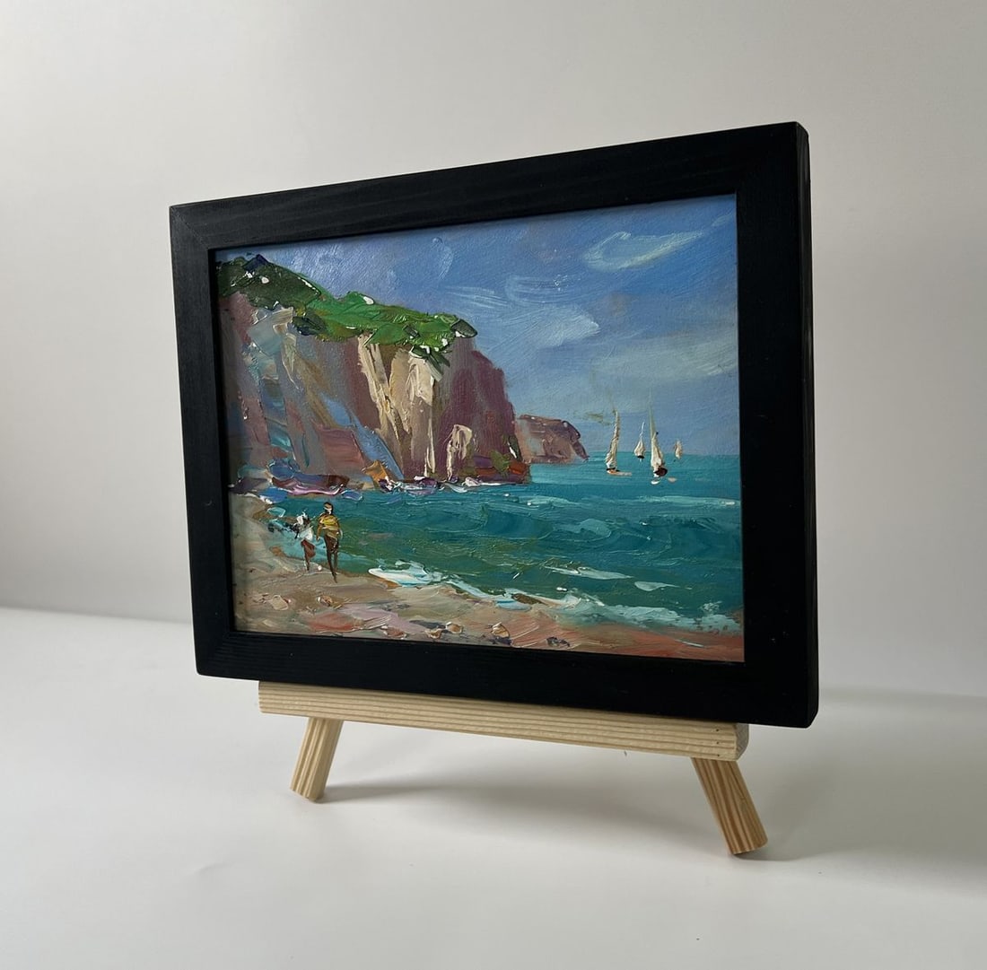 Oil painting Sea with ships Yuriy Suprunchuk - 2