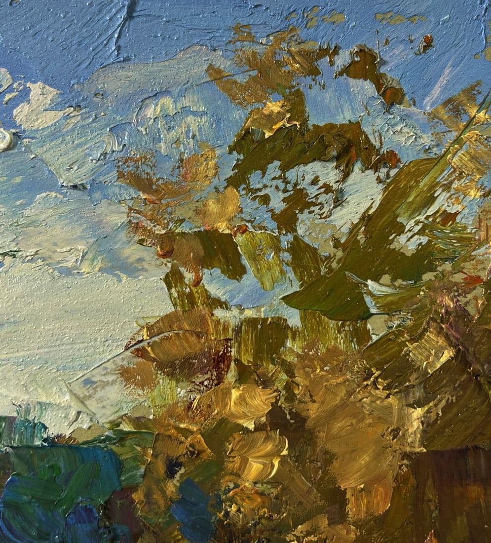 Oil painting Road through the autumn forest Boris Serdyuk - 4