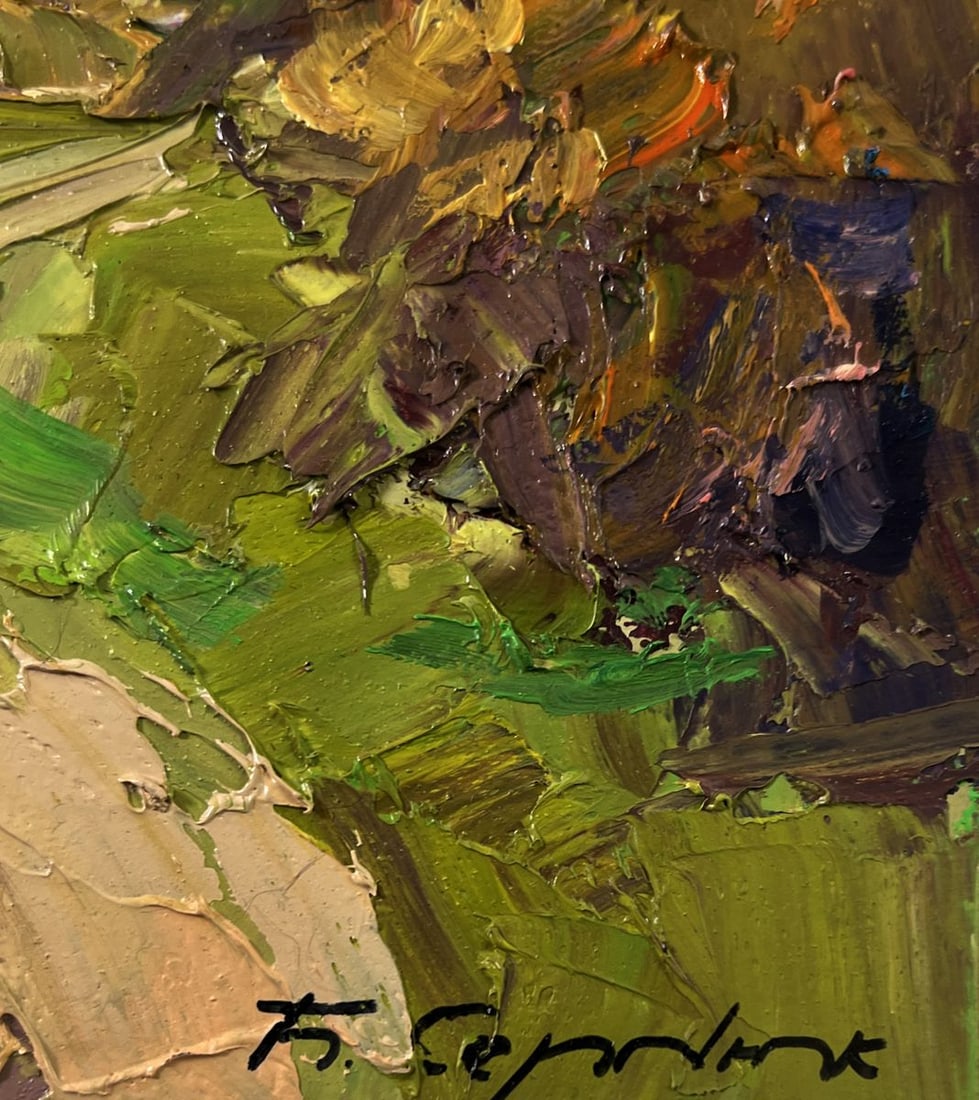 Oil painting Road through the autumn forest Boris Serdyuk - 9