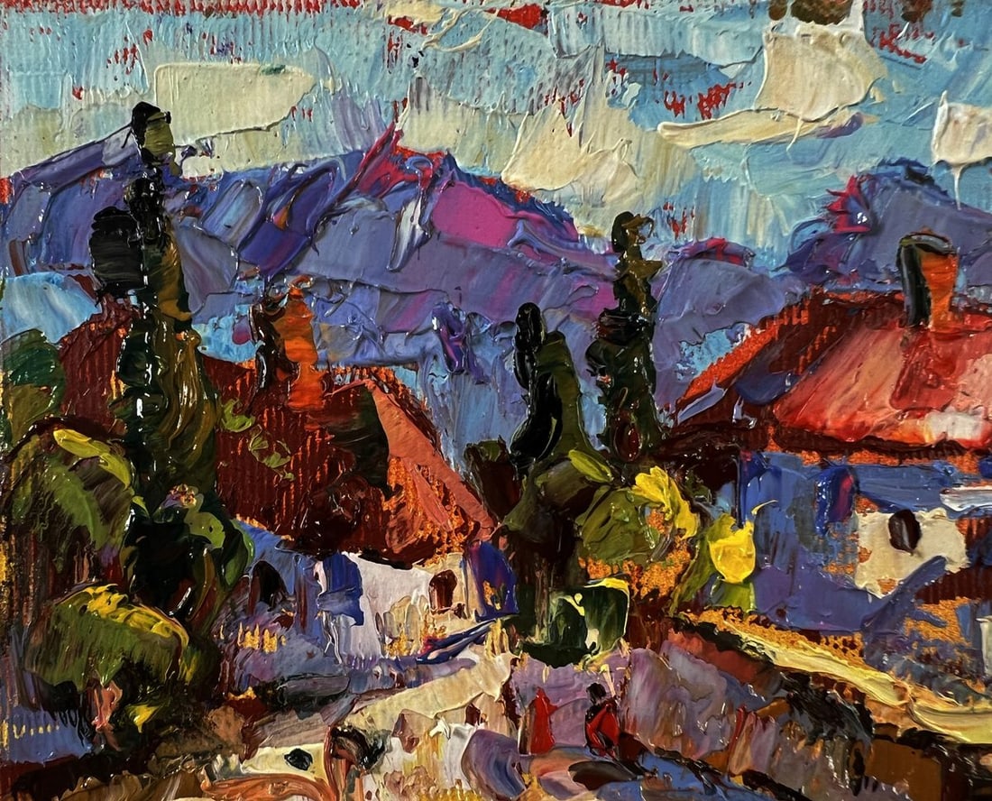 Oil painting Walking tour of the old town Oleksiy Ivanyuk - 7