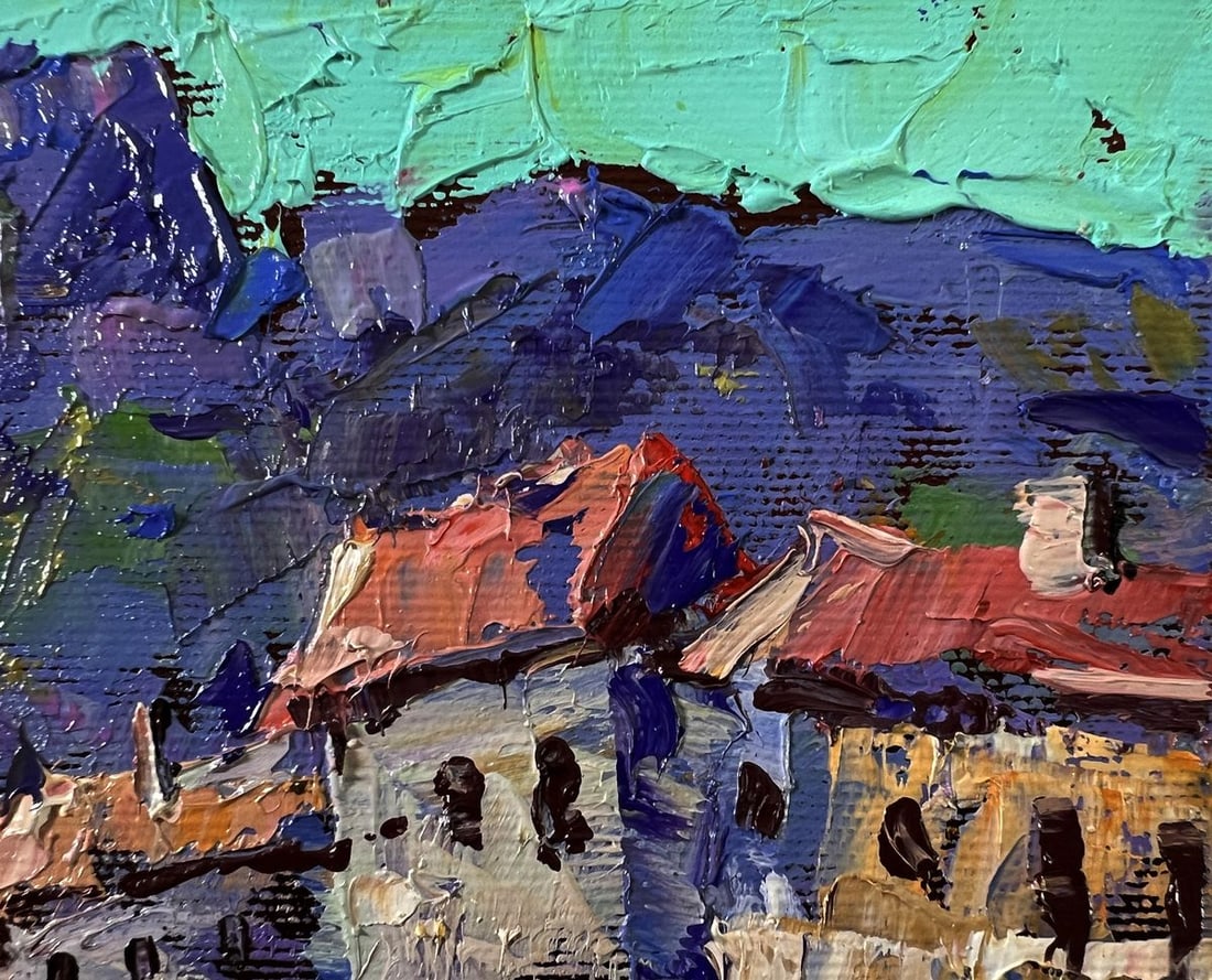Oil painting Blue mountains Oleksiy Ivanyuk - 4