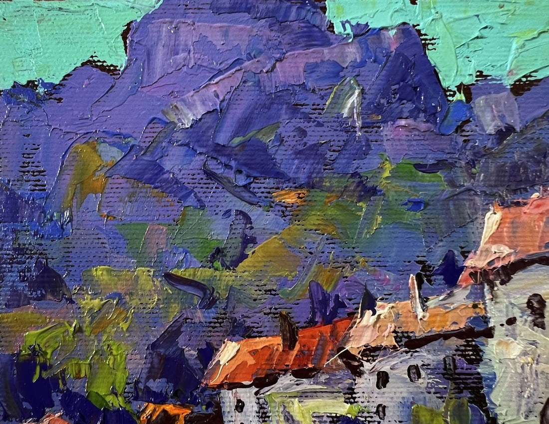 Oil painting Blue mountains Oleksiy Ivanyuk - 7