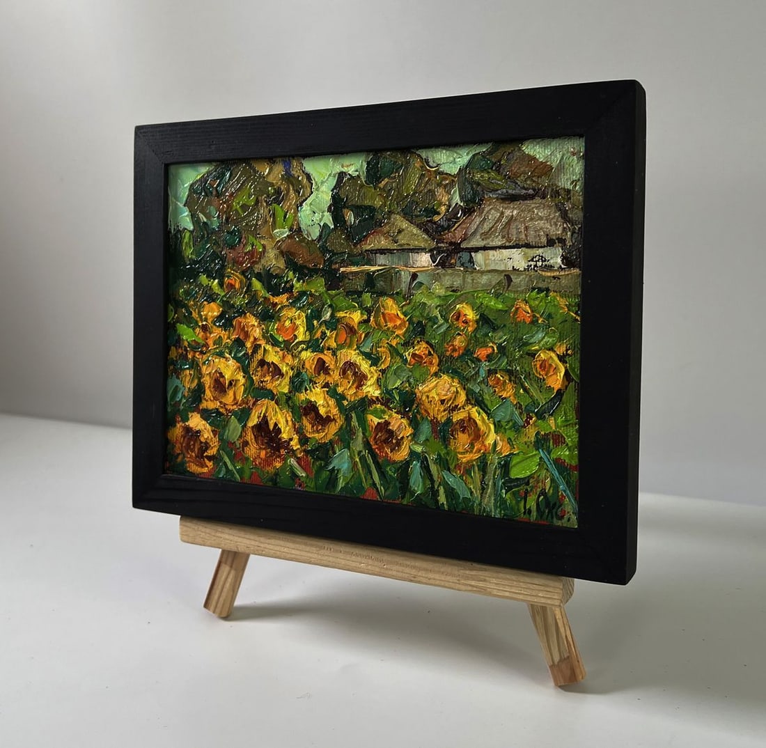 Oil painting Sunny day in the village Oksana Ivanyuk - 2