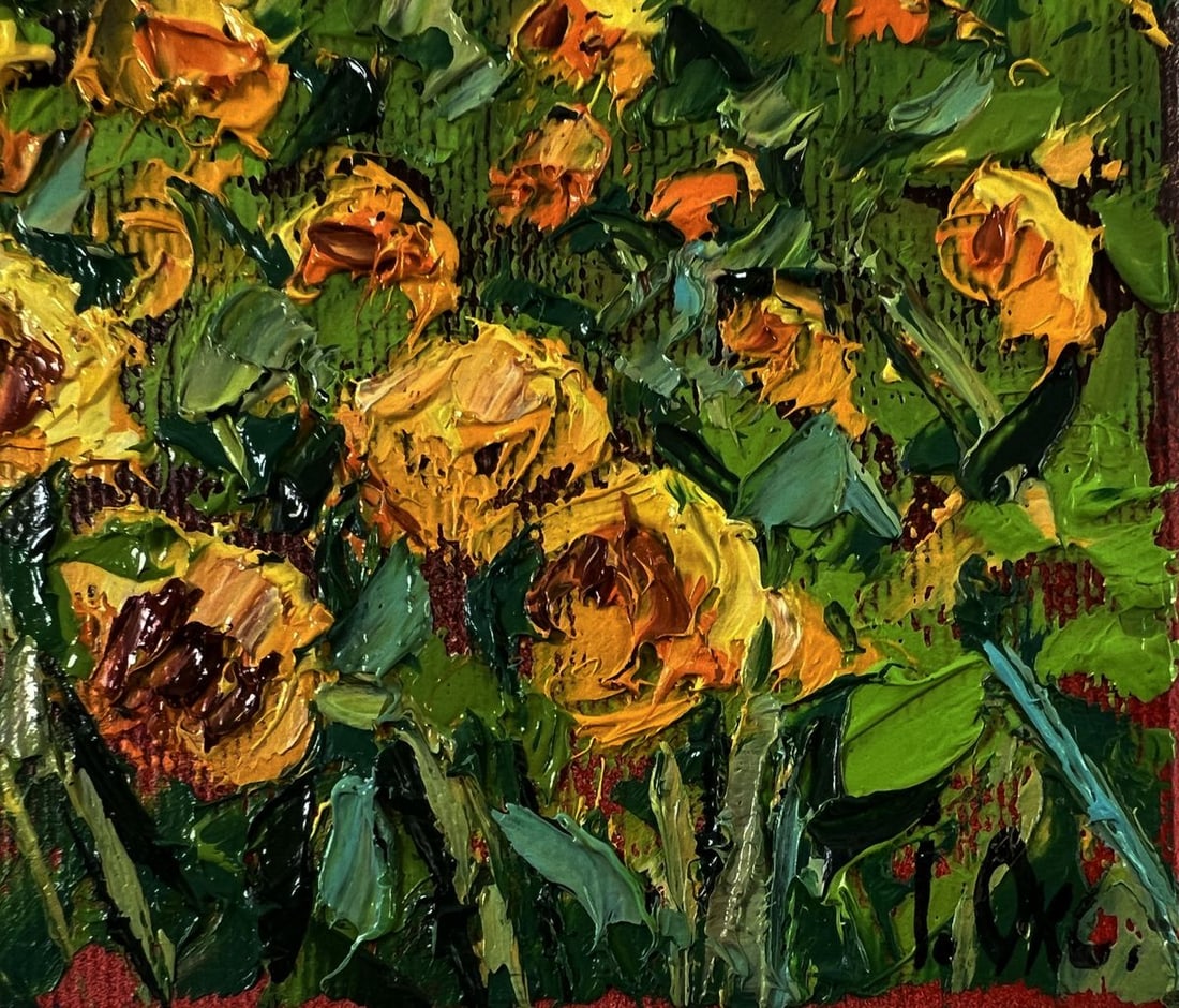 Oil painting Sunny day in the village Oksana Ivanyuk - 5