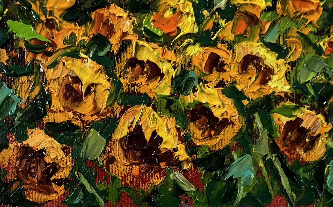 Oil painting Sunny day in the village Oksana Ivanyuk - 6