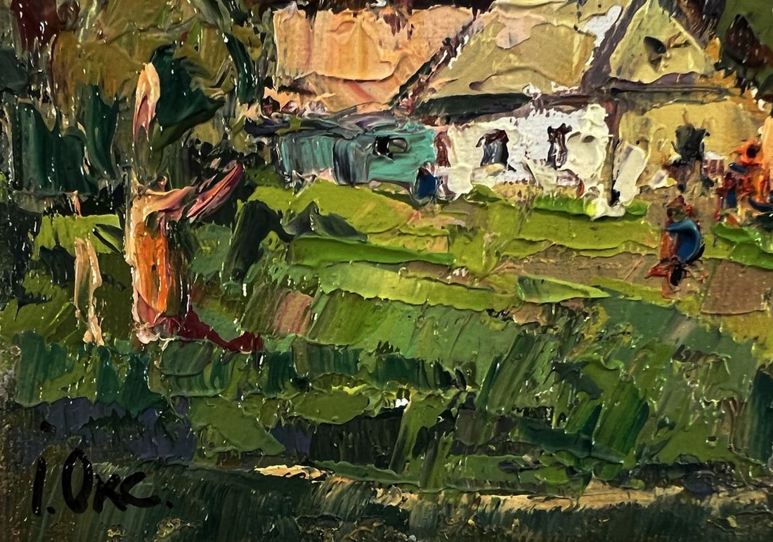 Oil painting Village before the rain Oksana Ivanyuk - 5