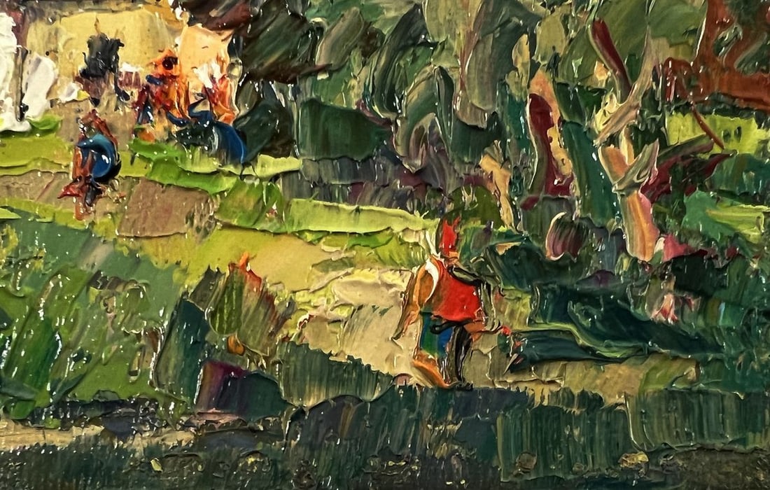 Oil painting Village before the rain Oksana Ivanyuk - 6