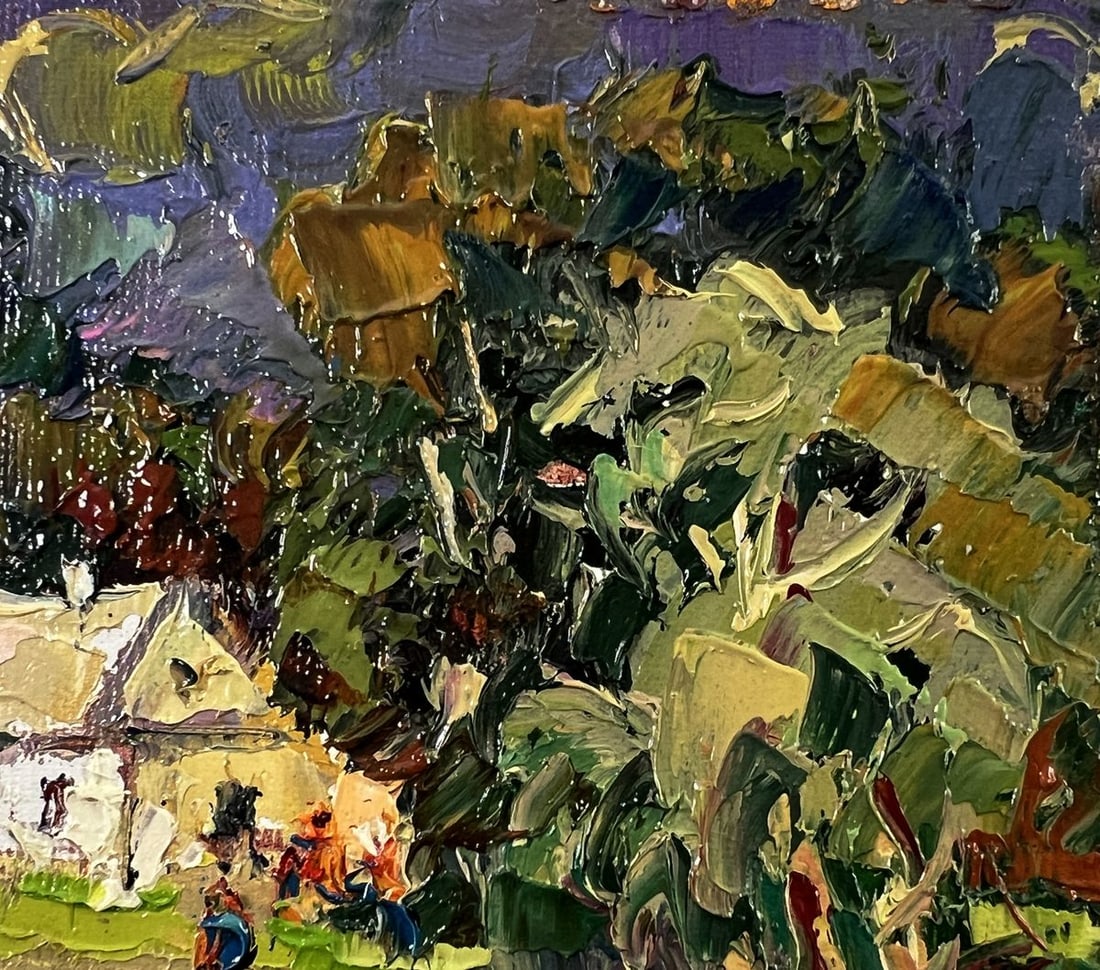 Oil painting Village before the rain Oksana Ivanyuk - 7