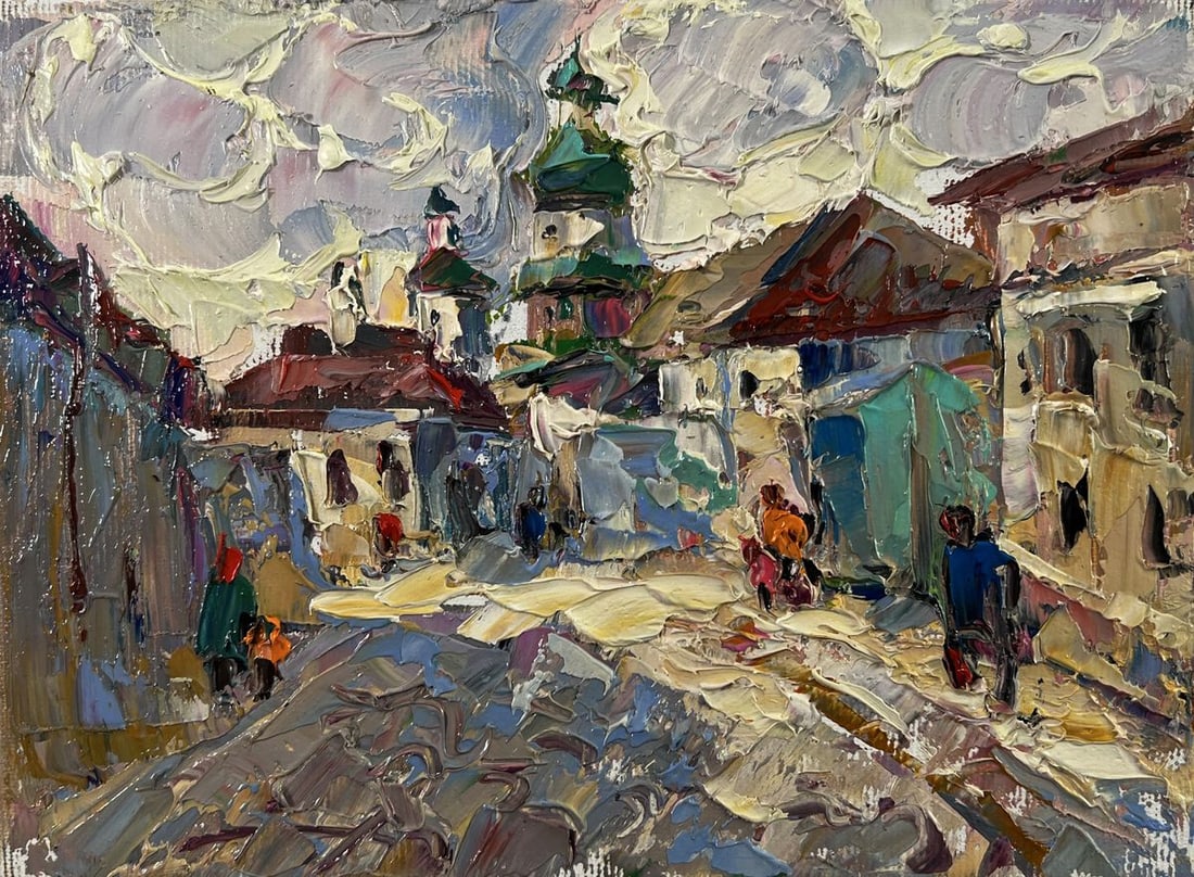 Oil painting Morning city Oleksiy Ivanyuk - 3