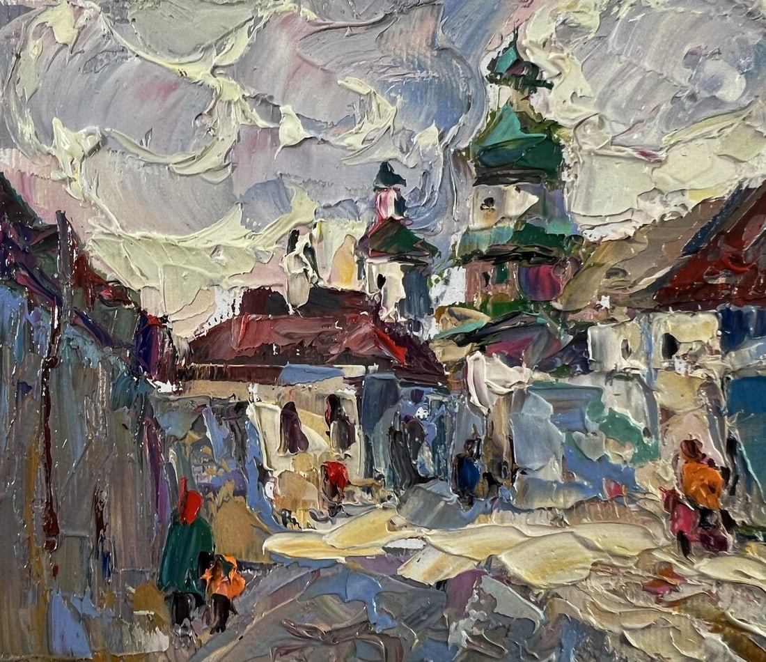 Oil painting Morning city Oleksiy Ivanyuk - 4